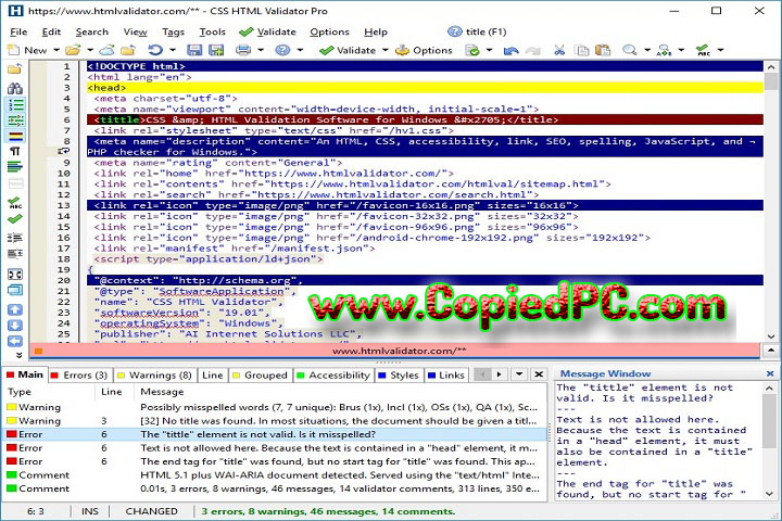 CSS HTML Validator Pro 22.0300 PC Software with patch