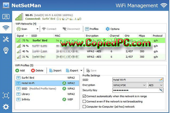 NetSetMan 5.2 PC Software