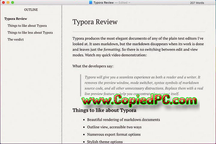 Typora 1.5.5 PC Software