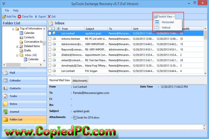 SysTools Exchange Recovery 10.0 PC Software