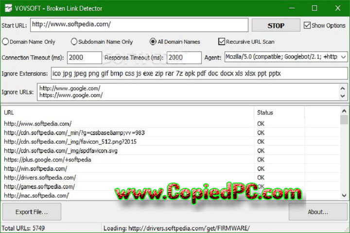 VovSoft Broken Link Detector 4.1 PC Software