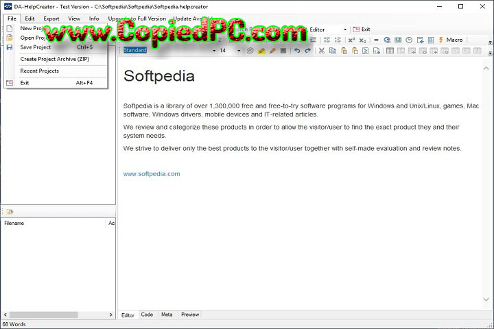 DA-Software HelpCreator : Version 2.8.2 (Software)