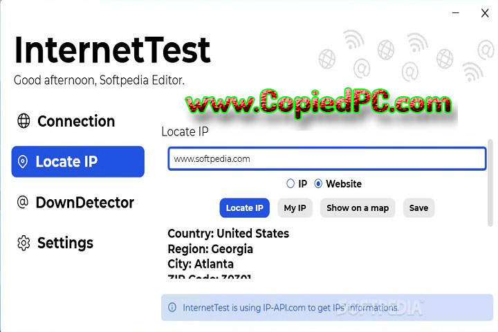 InternetTest : Version 8.5.0.2408 (Software)