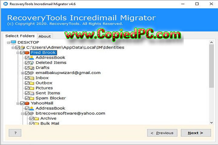 RecoveryTools Incredimail Migrator : Version 4.8 (Software)