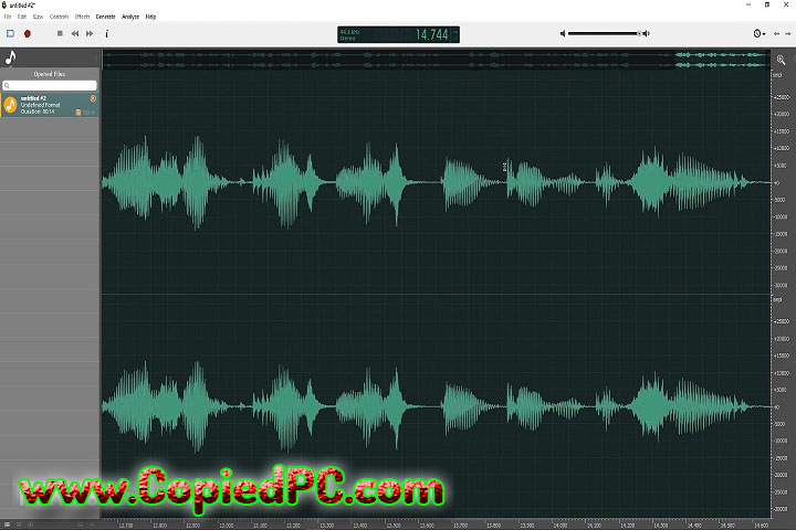 Ocenaudio : Version 64 3.14.6 (Software)