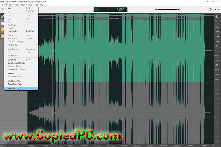 Ocenaudio : Version 64 3.14.6 (Software)