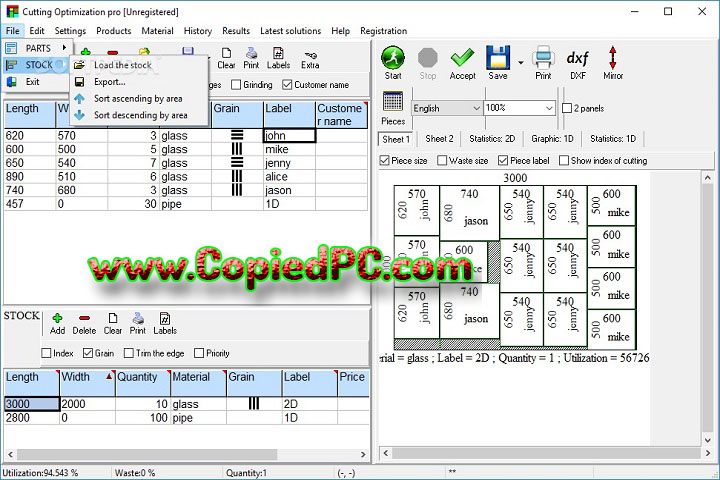  Cutting Optimization Pro : Version 5.18.0.71 (Software)