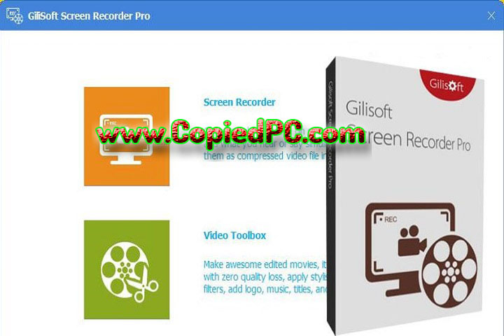 GiliSoft Screen Recorder Pro : Version 13.6 (x64) (Software)