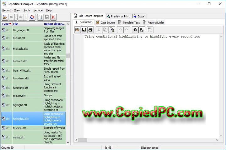 Reportizer : Version 6.5.7.110 (Software)