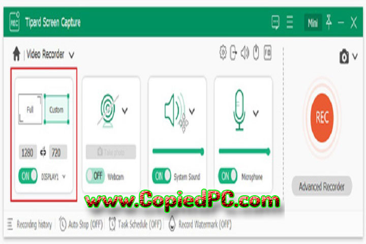  Tipard Screen Capture : Version 2.1.28 (x64) (Software)