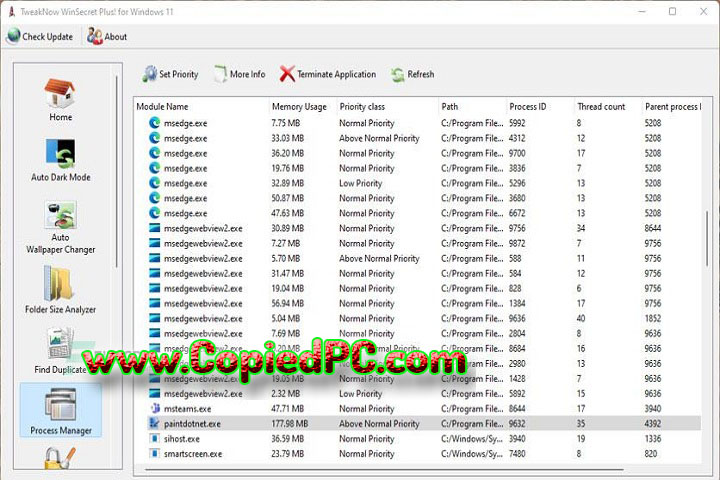 TweakNow WinSecret Plus : Version 5.7.7 (Software)