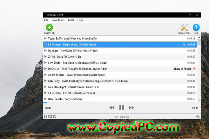 4K YouTube to MP3 : Version 5.6.3 (Software)