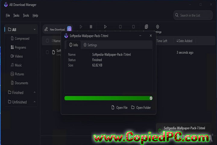  AB Download Manager : Version 1.3.0 (Software)