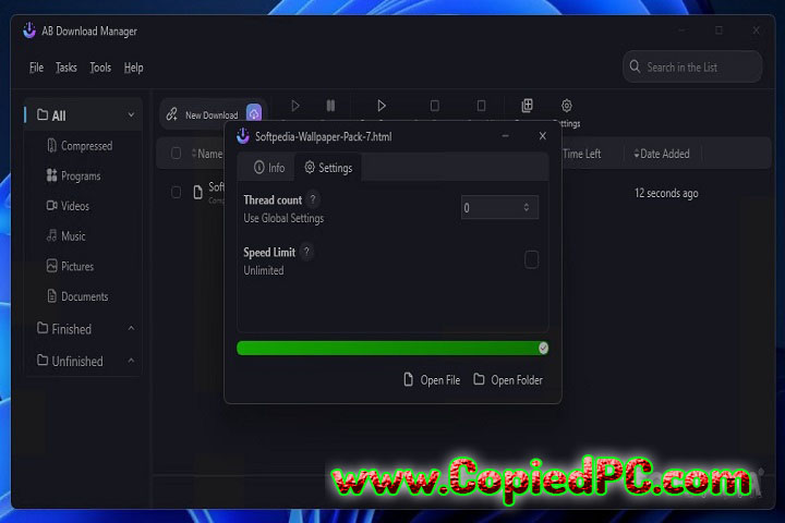  AB Download Manager : Version 1.3.0 (Software)