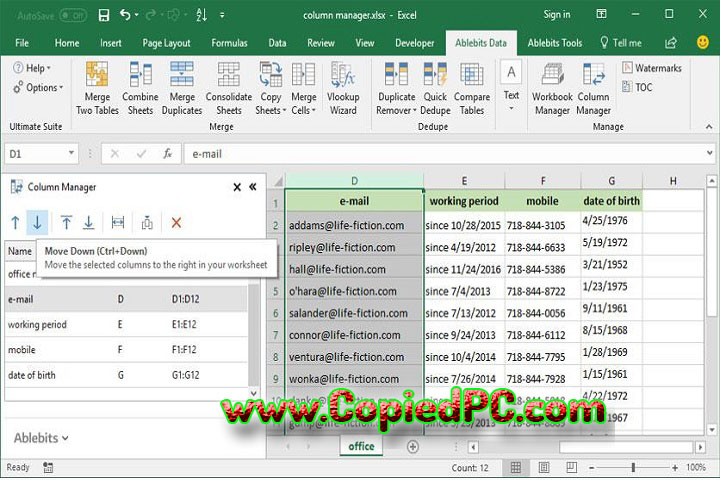 Ablebits Ultimate Suite for Excel Business Edition : Version 2024.2.3518.2151 (Software)