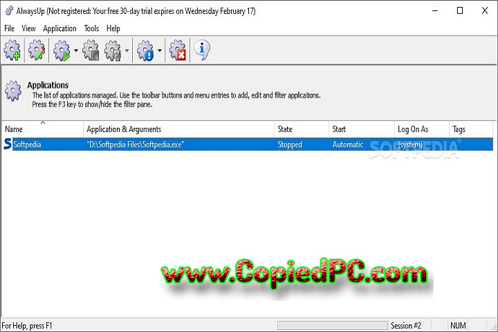 AlwaysUp : Version 15.5.0.86 (Software)