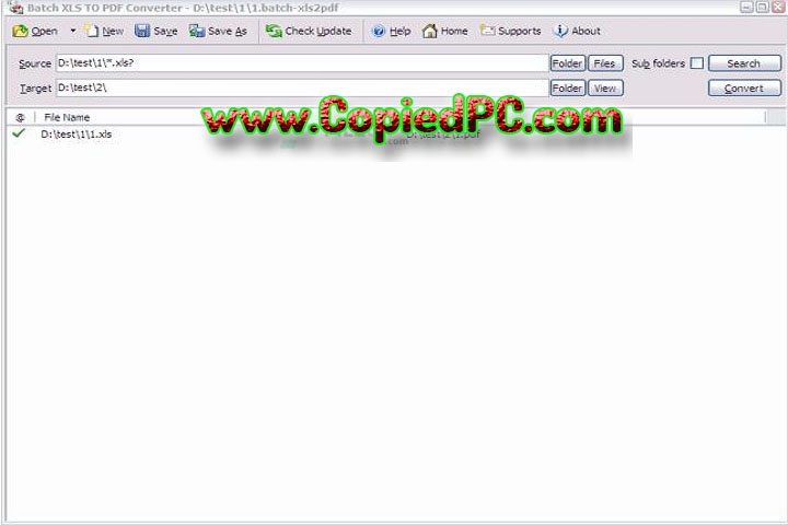 Batch XLS to PDF Converter : Version 2024.16.1026.2032 (Software)