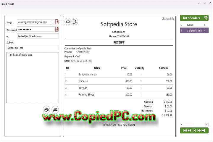 Cash Register Pro : Version 3.1.1 (Software)