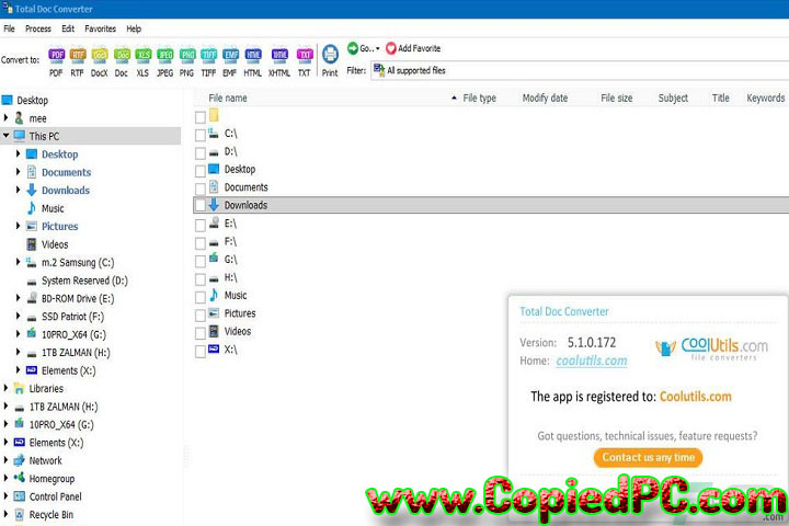  Coolutils Total Doc Converter : Version 5.1.0.345-117 (Software)