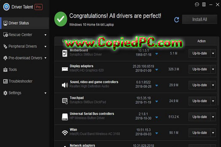 Driver Talent Pro : Version 8.1.11.56 (Software)