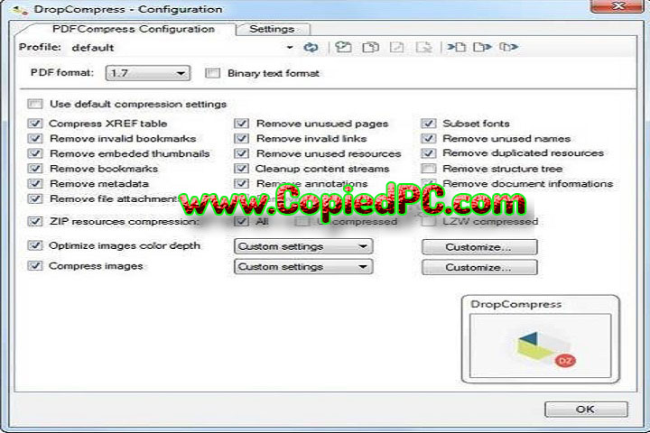  DropCompress : Version 1.2.11 (Software)