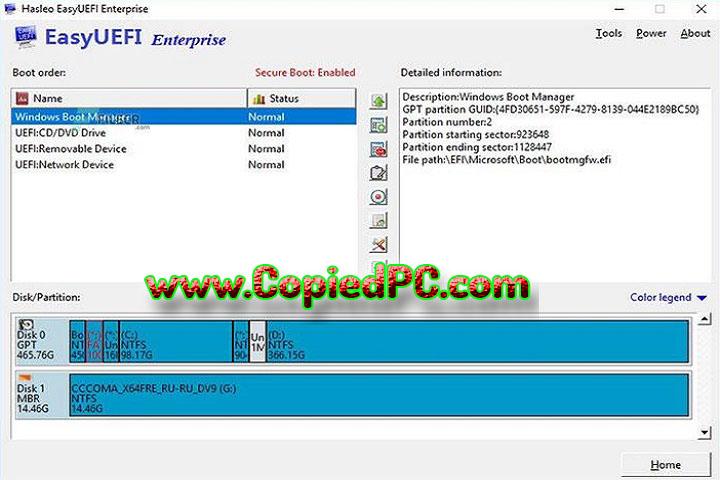 EasyUEFI Enterprise : Version 5.8 (Software)