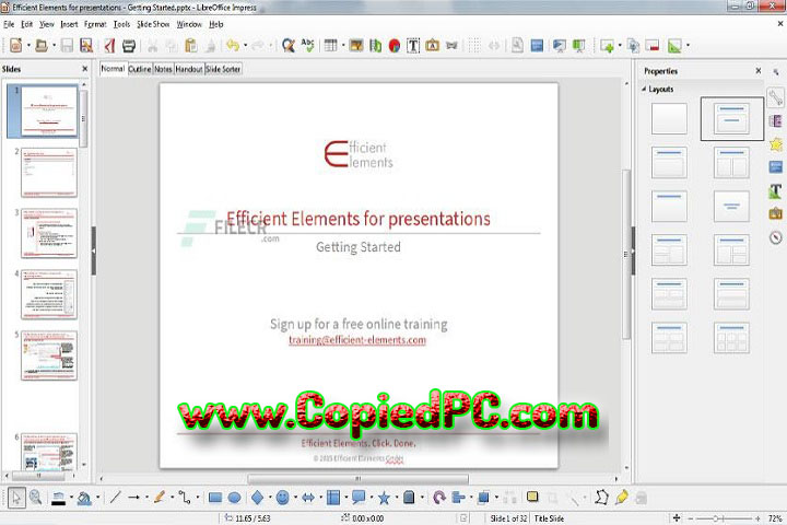 Efficient Elements for presentations : Version 4.3.2100.1 (Software)