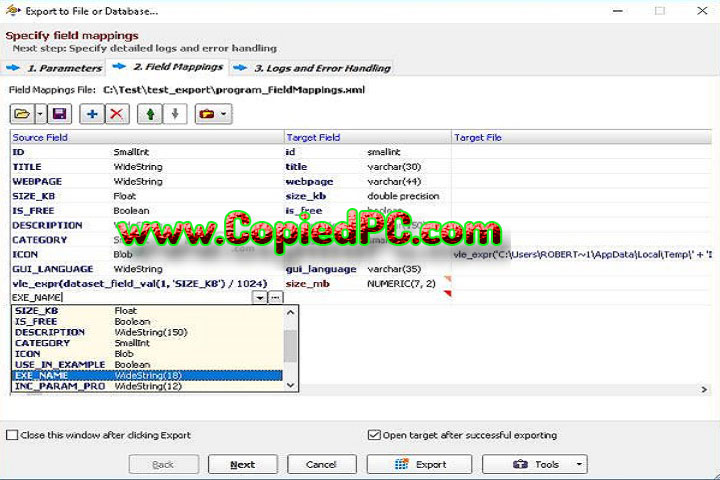 Exportizer Enterprise : Version 9.3.9.404 (Software)