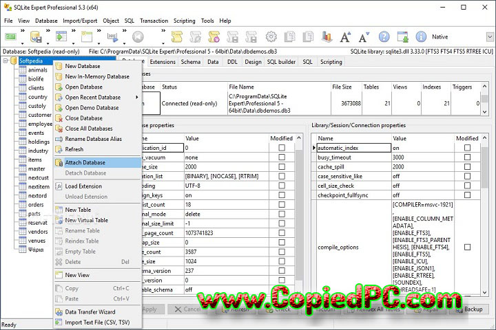 SQLite Expert Professional : Version 5.5.26.637 (x64) (Software)