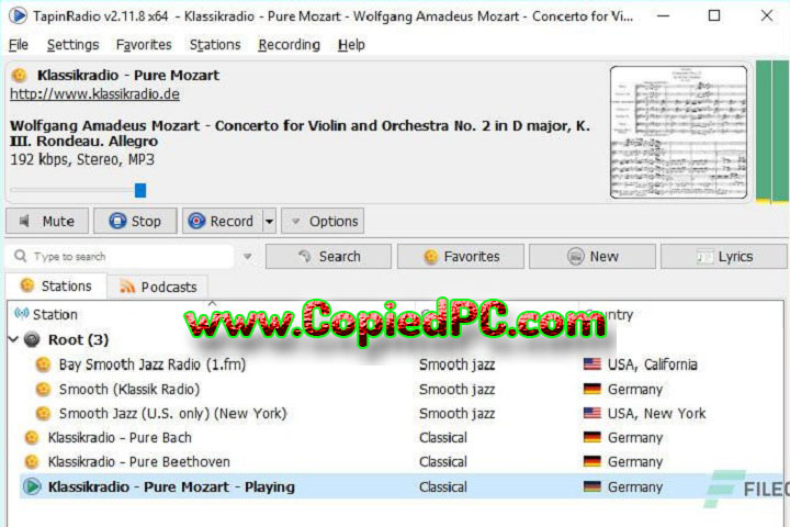 TapinRadio Pro : Version 2.15.901 (x64) (Software)