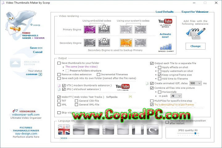 AndVideo Thumbnails Maker Platinum : Version 26.0.0.2 (Software)