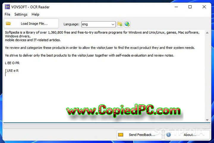 VovSoft OCR Reader : Version 3.0 (Software)