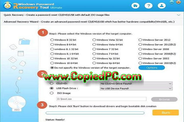 Windows Password Recovery Tool Ultimate : Version 8.4.3.2 (Software)