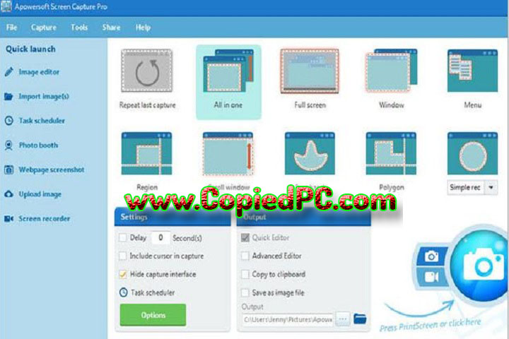 Apowersoft Screen Capture Pro : Version 1.5.5.0 (Software)